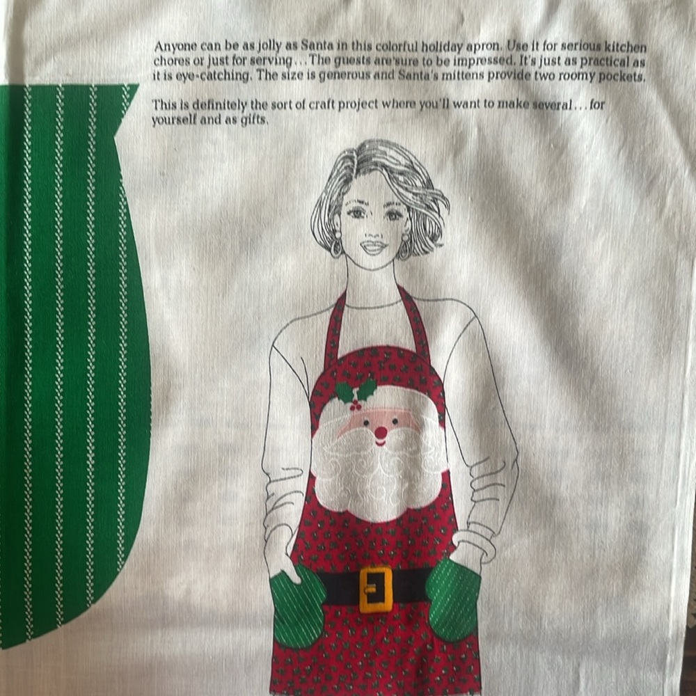 Santa apron kit panel DIY
